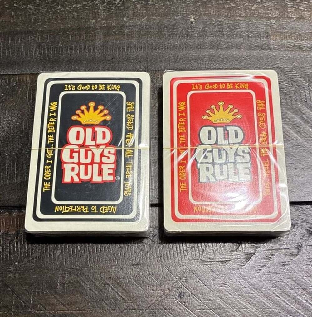 Old Guys Rule Double Deck Playing Cards